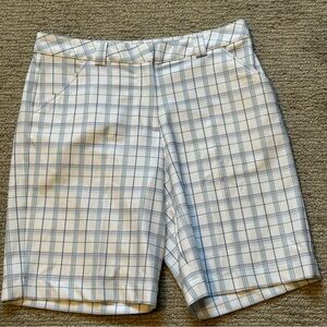 Tommy Armour‎ Dri-Logic 9.5" Golf Shorts Women's Size 4 Blue Plaid